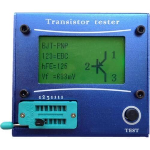 LCR-T4 Transistor Tester ESR Meter Mega 328 TransistorTester with Blue Case