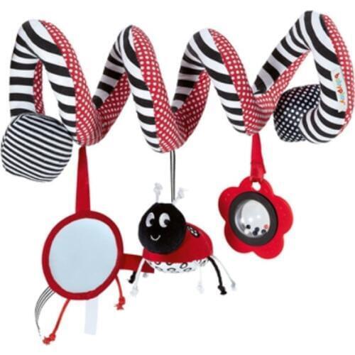 Cute Infant Babyplay Baby Toys Activity Spiral Bed & Stroller Toy Set Hanging Bell Crib Rattle Toys For Baby