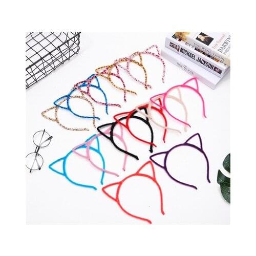 New fashion Harajuku style little devil cat press hair plush cat ears headband