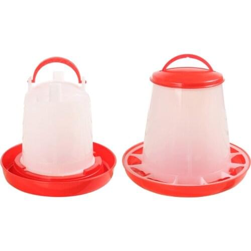 2021 New Poultry Water Food Jug Automatic Poultry Waterer Feeder Water Food Containers