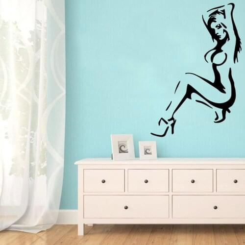NEW Naked woman Wall Stickers Personalized Creative For Kids Rooms Diy Home Decoration Waterproof Wall Art Decal vinilo pared