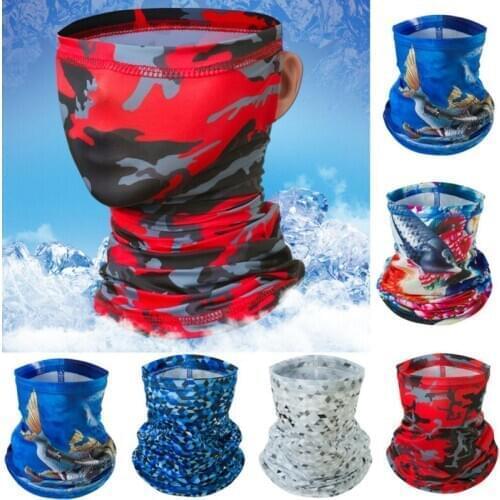 New Outdoor Sport Hiking Skiing Camo Neck Bandana Tube Scarf Headband Wrap Unisex Fitness Sports Exercise 2020