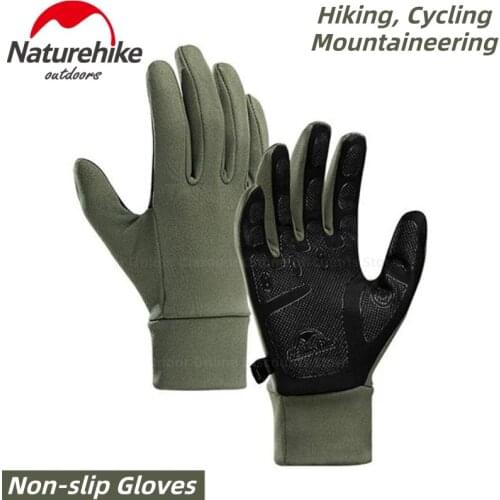 Naturehike Touch Screen Anti-skid Gloves Mountaineering Cycling Hiking Non-Slip Portable Gloves Biking Camping Sports Gloves