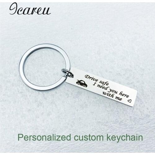Personalized Customized Keychain Engraved Photo And Letter Stainless Steel Keychain Gifts For Special Person
