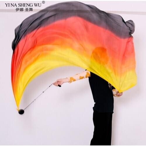 Silk Veil 2 Pcs Poi Sets Chain Thrown Balls Belly Dance Stage Performance Props Belly Dance Accessory Professional Customized