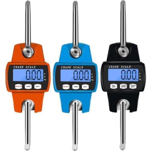 DHL 10PCS 300kg/600lb Mini Industrial Crane Digital Hanging Scale Crane Scale Hook Scale SN175