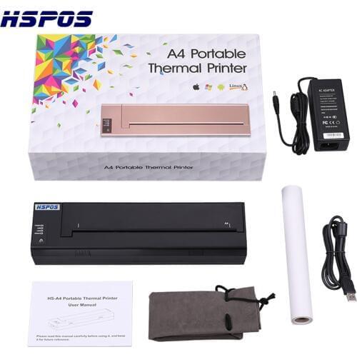 A4 size thermal printer USB+ WIFI interface support document or tattoo print with free android app