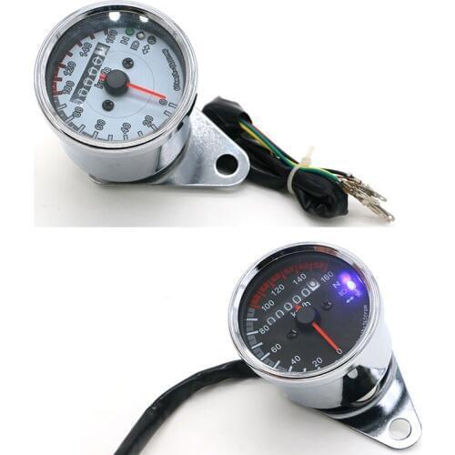 Motorcycle Accessories Motorbike Universal Speedometer Tachometer Odometer DC 12V Scooter Instrument Motor Meter with N Gear