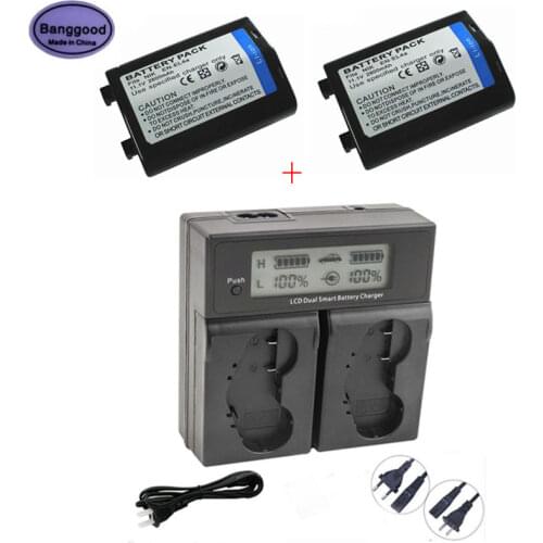 2pcs 2800mAh EN-EL4A ENEL4A EN-EL4 ENEL4 Camera Battery + AC Charger For Nikon D3S D2H D3 D2Xs D2X D300 F6 D2Z D3X F6 Grip L15