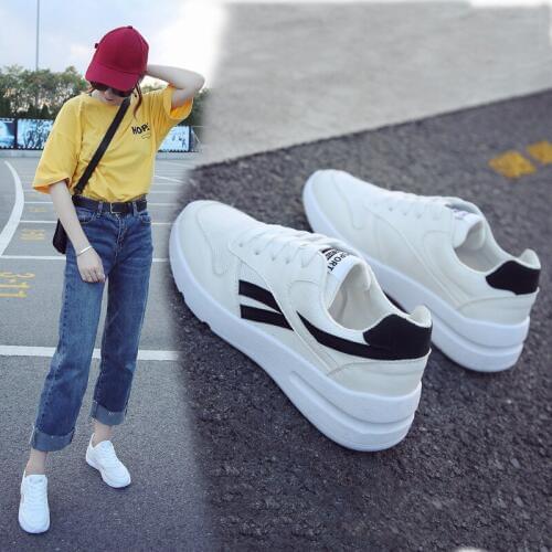 2019 Women Sneakers Sports Shoes Mesh Running Shoes Girls Students Female Leather Outdoor Gym Breathable Fitness Shoes