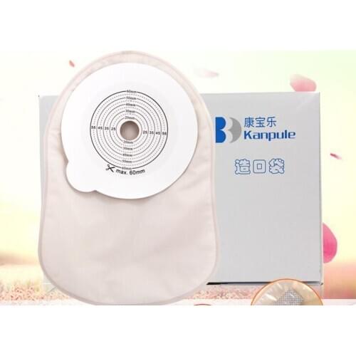 10 pcs One-piece closed ostomy bag 15-60mm disposable anal stool bag 1013 hydrocolloid chassis