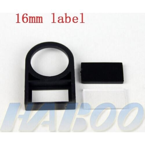 100PCS dia.16mm push button switch panel label frame,plastic sign, size 16mm