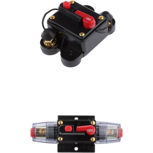2x Waterproof 100Amp Manual Reset Circuit Breaker 12v/24v Car Auto Boat Fuse