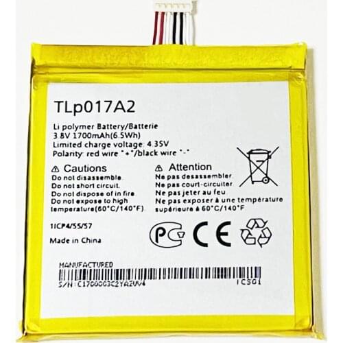 3.8V 1700mAh TLp017A2 For Alcatel One Touch Idol 2 Mini OT-6016X OT-6016A OT-6016D OT-6016E TLp017A1 Battery