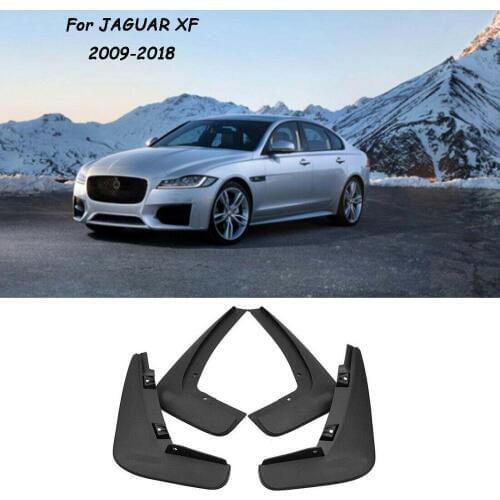 4pcs Molded Car Mudguards fender Front Rear Mud Flaps For Jaguar XF XFL 2009-2018 2017 Mudflaps Splash Guards C2Z7890 & C2Z7889