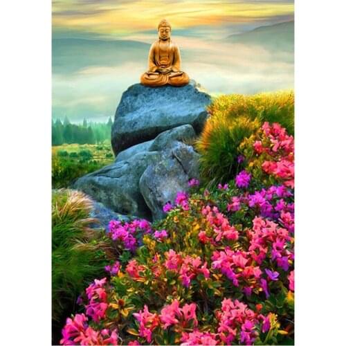 5D diamond painting full diamond new character diamond mosaic embroidery stone statue religious Buddha decoration home decoratio