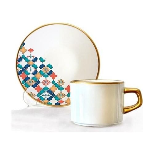 Asaf Tea Cup Set 12 Pieces İllizyon