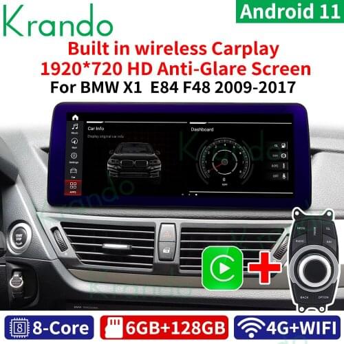 Krando Android 10.0 8 Core 4+64G 12.3'' car radio GPS for BMW X1 E84 2009-2015 car dvd player android auto gps navigation