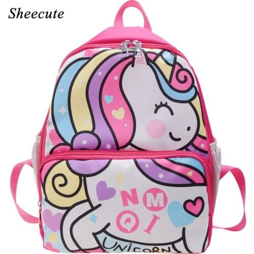 Unicorn Backpack Childrens Bag Cute Cartoon Backpacks for Girls Schoolbag Kindergarten Baby Bags Boys Bookbag Small Backpacks