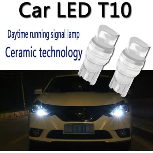 For car motorcycle LED refit T10 Side lamp Daytime running lights w5w License plate lamp 194 Automobile led small bulb Ceramics