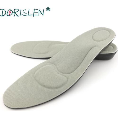 DORISLEN 2.5cm Invisible PU Height Increase Insole With Arch Support Design Taller Pads For Men Women