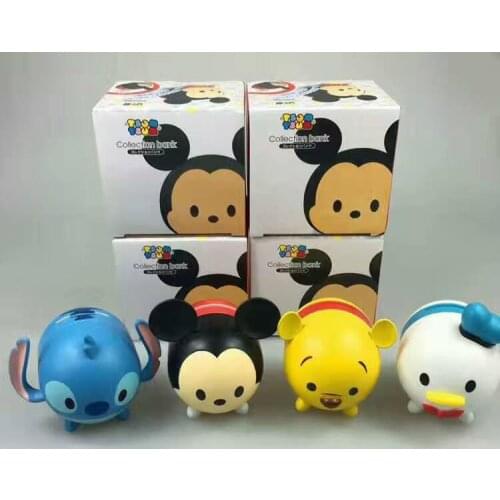 Disney TSUM Pooh Mickey Fashion Anime Action Figure PVC Model Cartoon Figures Toy Unisex Birthday Gifts
