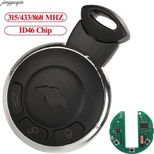 Jingyuqin Remote Smart Car Key 315/433/868MHz ID46 PCF7953 For BMW MINI COOPER S ONE D CLUBMAN COUNTRYMAN CABRIO KR55WK49333