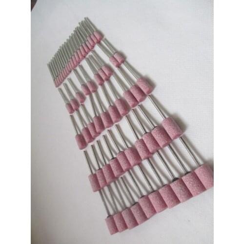 60x Chain Saw Sharpening Stone 3mm Shank 4-12mm Head Dia Grinding Stone Round Tip