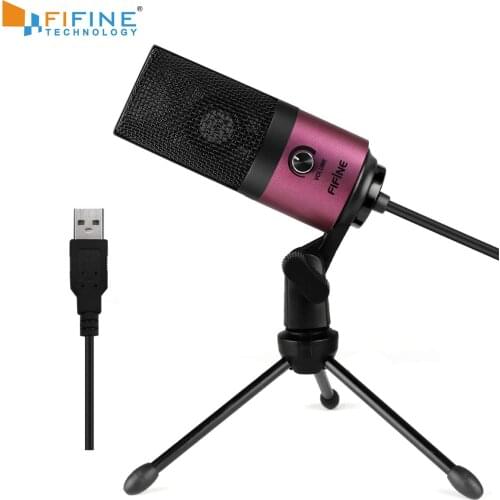 FIFINE USB Condenser Microphone For PC Laptop MAC Cardioid Studio Recording Vocals Voice Over, YouTube