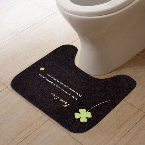 Japan and South Korea U-shaped toilet mats bathroom toilet hotel home skid pad machine washable water without deformation