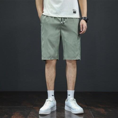 2021 Summer Mens Solid Color Shorts Gym Jogging Athletics Fashion Splice Shorts Outdoor Casual Mens Clothing Knee-Length