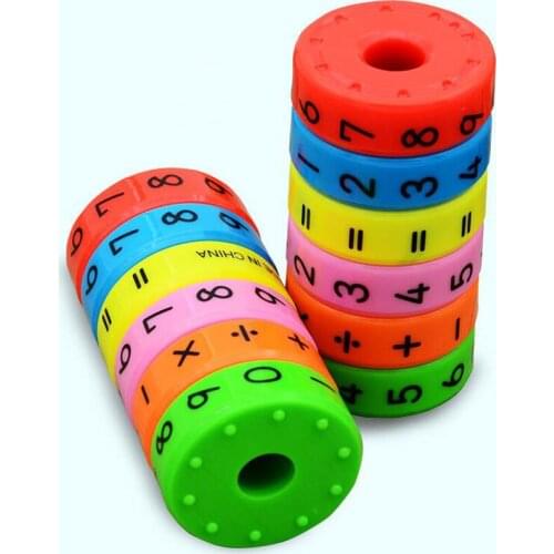 Magnetic Montessori Kids Preschool Plastic Toys For Children Math Numbers DIY Assembling Puzzles Boys Girls Gifts