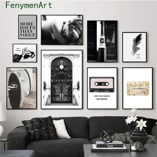 Vogue Posters Prints Modern Luxury City Landscape Wall Art Canvas Painting Fashion Trendy Coco Pictures for Room Home Decor