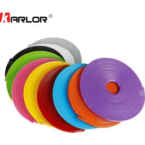 Car Wheel Tire Hub Sticker Care Cover Decal Moulding Car Styling Strip 8M Auto Rim Tire Wheel Arch Protection Accessories