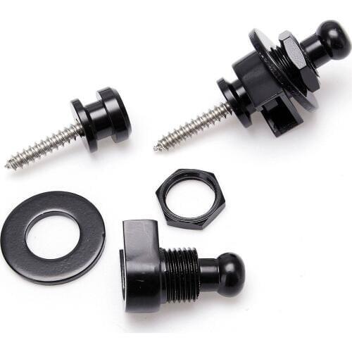 New Style 2PCS Strap Lock Security Lock End Button Guitar Straps Belt buckle for guitar