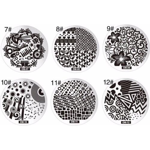 60 design Nail Art Image Stamping Plates Nail Stamp DIY Tips Polish Templates Stencil Manicure Tools OM series jk17
