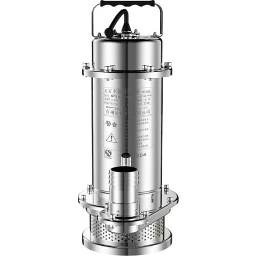 550W CP 2I 304 Stainless Steel Submersible Sewage Pump Home 220V Corrosion-resistant High Head Small Pump