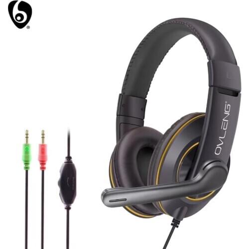 OVLENG X10 Wired Gaming Headphone E-Sports with Mic Stereo Surround Sound HIFI Headset for Computer Laptop 3.5mm Jack HD Voice