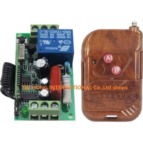 RF Wireless Remote Switch System Light Lamp LED SMD ON OFF 220V 1CH for A-B key By economical gently 1*Transmitter