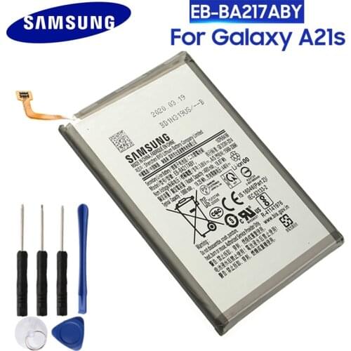 SAMSUNG Original Replacement Battery EB-BA217ABY For Samsung Galaxy A21s SM-A217F/DS SM-A217M/DS SM-A217F/DSN 5000mAh