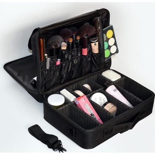 Toiletry Bag nylon Cosmetic Case Women Cosmetic Bag Oxford Beauty Brush Removable Partition Multi-pockets Organizer Makeup Bags
