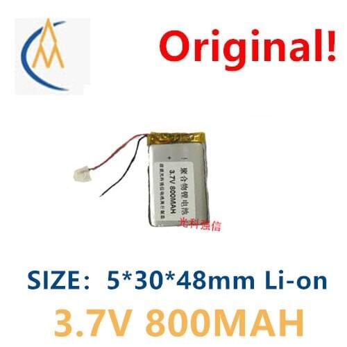 Test experiment of new full capacity 3.7V polymer lithium battery 053048 800MAH GPS walkie talkie / equipment / micro navigator