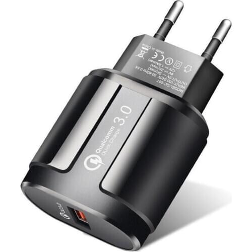 Universal USB charger QC 3.0 fast charging power adapter Wall Charger US EU UK Plug Adapter