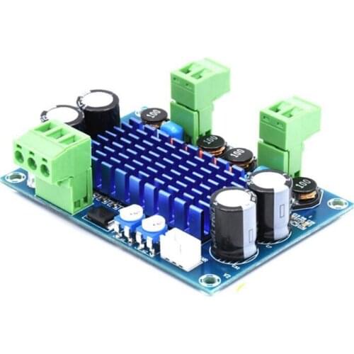XH-M572 High-Power Digital Power Amplifier Board TPA3116D2 Chassis Dedicated To Plug-In 5-28V Output 120W