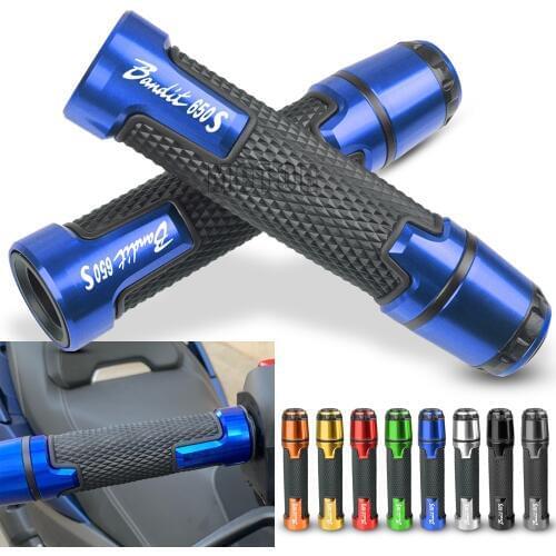 For Suzuki GSF650S Bandit 2005-2015 GSF650 GSF 650 S 650S Motorcycle 7/8"22mm Handlebar Grips Ends Handle Caps Hand Bar Plugs