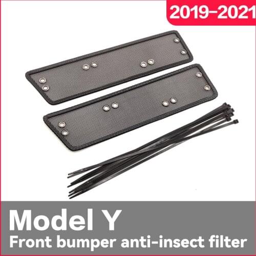 Protect Net Moth Leaves Front bumper anti-insect filter Cover fit for Tesla Model Y Accessories Air Conditioning A/C Intake
