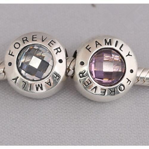 DIY Women Jewelry Bead Charm Forever Family Baby Mother Love Beads Fit Bracelets & Bangles