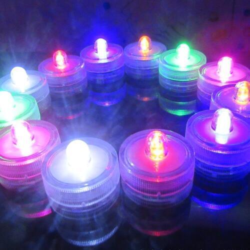 12pcs waterproof Flameless LED Tealight Tea Candles Wedding Light Battery Lamp