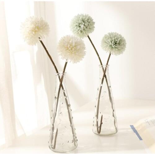 2PCS 28cm Dandelion Flower Ball Fake Flowers DIY Home Wedding Decoration Artificial Flower Bouquet Valentines Day Gifts Flores