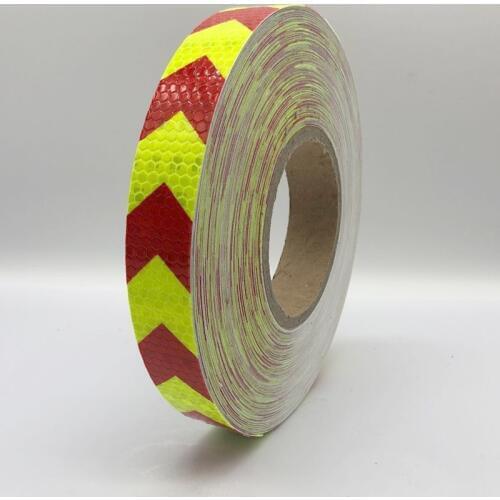 25mmx50m Reflective tape stickers car-styling Self Adhesive Warning Tape